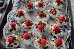 Himbeer Pistazie Dessert