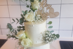 Hochzeitstorte elegant und schlicht