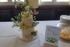 Hochzeitstorte elegant und schlicht