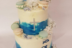 Kommunion Blau Macarons