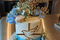 Konfirmation Blau Taube