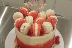 Macaron-Torte Rot